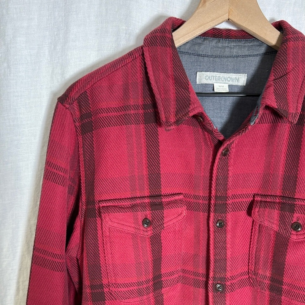 Outerknown Transitional Flannel Utility Shirt Siz… - image 2